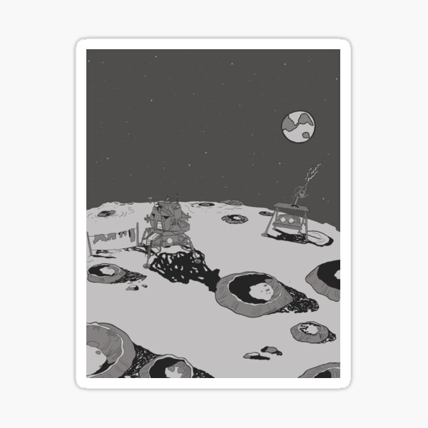 Item preview, Moon Landing designed and sold by Gr00vyGhoul.