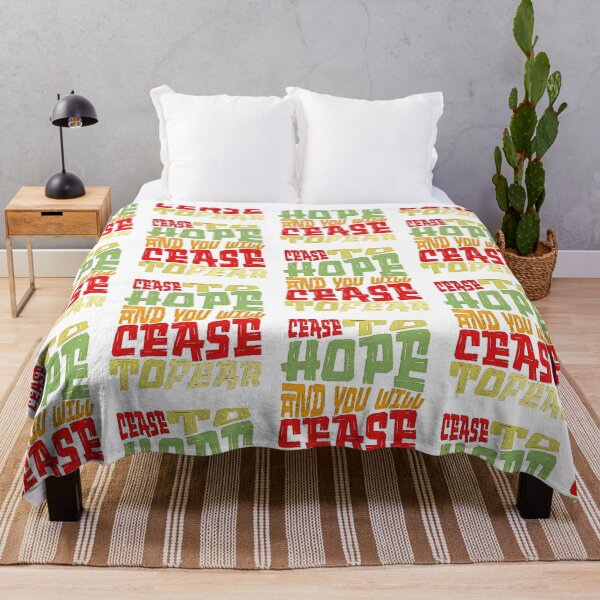 Item preview, Powerful Quote on Hope and Fear Typography Design designed and sold by adlkh.