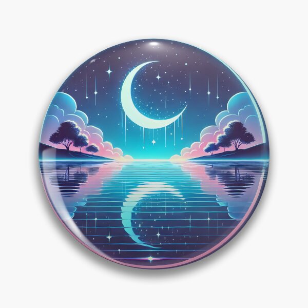 Item preview, ⭐ Celestial Serenity – Dreamy Neon Moonlight ⭐ designed and sold by Marcinkowski-studio .