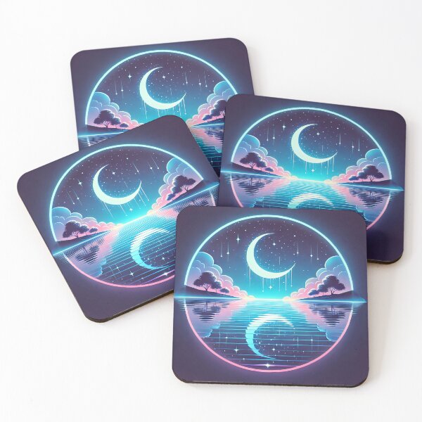 Item preview, ⭐ Celestial Serenity – Dreamy Neon Moonlight ⭐ designed and sold by Marcinkowski-studio .