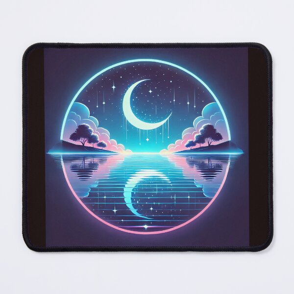 Item preview, ⭐ Celestial Serenity – Dreamy Neon Moonlight ⭐ designed and sold by Marcinkowski-studio .