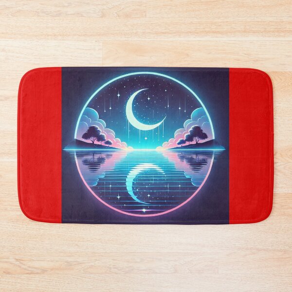 Item preview, ⭐ Celestial Serenity – Dreamy Neon Moonlight ⭐ designed and sold by Marcinkowski-studio .