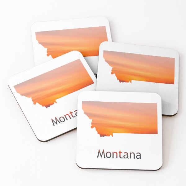 Item preview, Sunset Framed in Map of Montana designed and sold by design2xstudio.