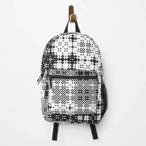Item preview, Checked Lace Pixels Black and White Background designed and sold by Sharon Schwalbe.
