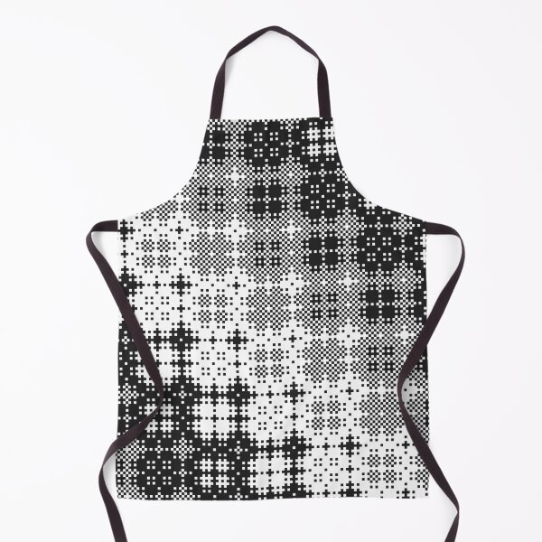 Item preview, Checked Lace Pixels Black and White Background designed and sold by Sharon Schwalbe.