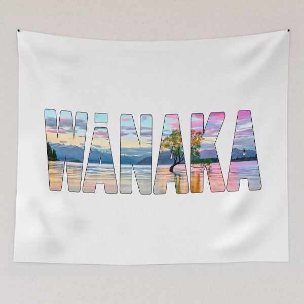 Item preview, WĀNAKA - Lake Tree South Island New Zealand Sunset Glow designed and sold by Adam Gormley.