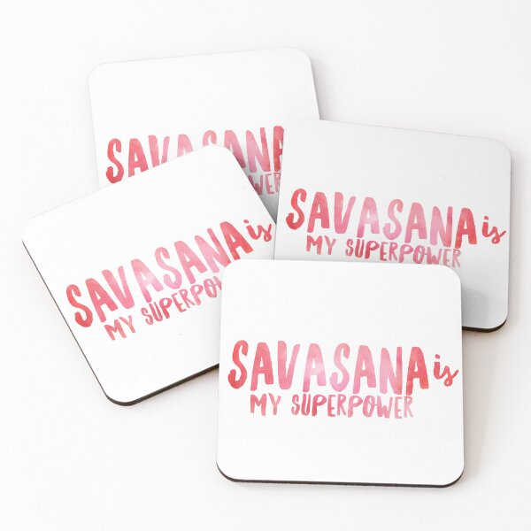 Item preview, Savasana Is My Superpower” - Yoga Water Bottle Sticker for Mindful Yogis designed and sold by Stickers by @molllyclare.