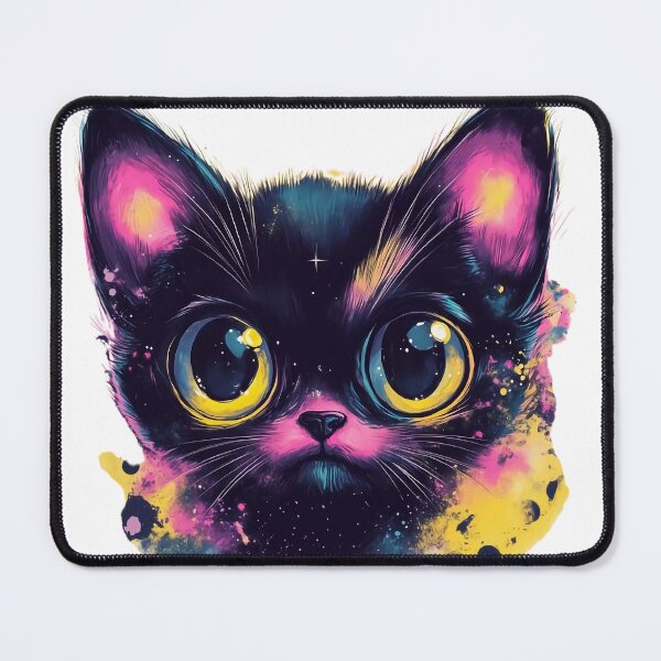 Item preview, Colorful Kitten with Big Eyes – Fun and Cute Cat Art. designed and sold by MirraStore.
