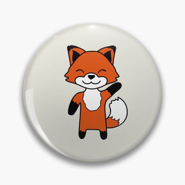 Item preview, Fox Waving Friendly Hand Hello Greeting Sweet Cute designed and sold by shirt-o-mat.