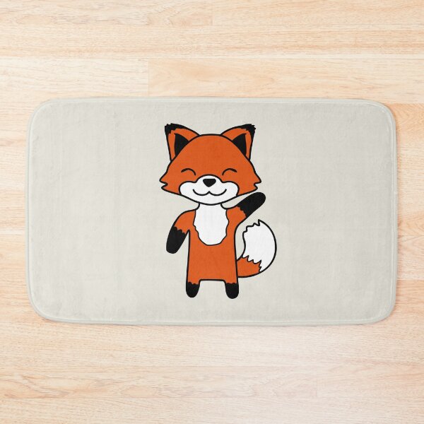 Item preview, Fox Waving Friendly Hand Hello Greeting Sweet Cute designed and sold by shirt-o-mat.