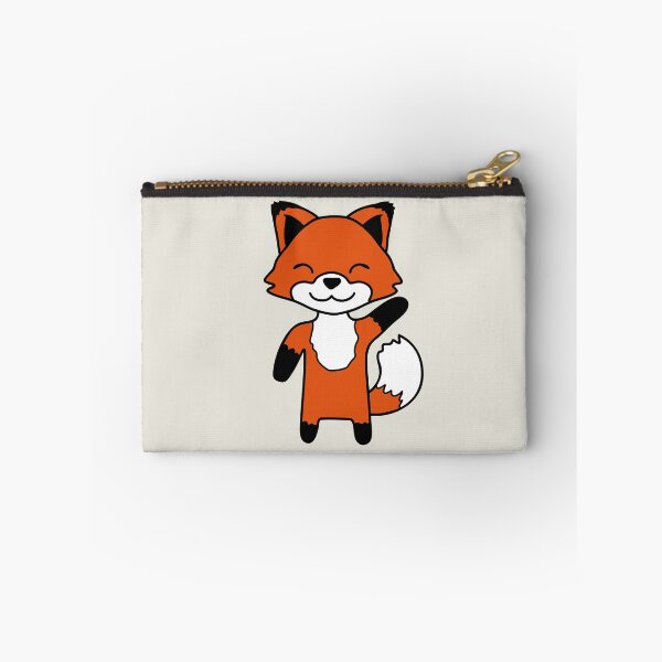 Item preview, Fox Waving Friendly Hand Hello Greeting Sweet Cute designed and sold by shirt-o-mat.