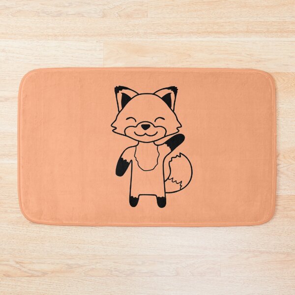 Item preview, Fox Waving Friendly Hand Hello Greeting Sweet Cute designed and sold by shirt-o-mat.