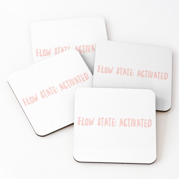 Item preview, “Flow State: Activated” - Yoga Water Bottle Sticker for Mindful Movement designed and sold by Stickers by @molllyclare.