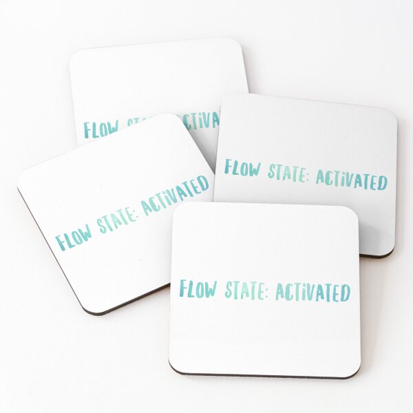 Item preview, “Flow State: Activated” - Yoga Water Bottle Sticker for Mindful Movement designed and sold by Stickers by @molllyclare.