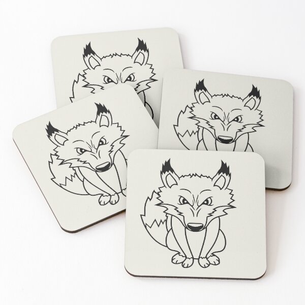 Item preview, Fox Evil Look Dangerous Crazy Wild Animal Fun Face designed and sold by shirt-o-mat.