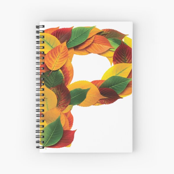 FALL LETTER P Spiral Notebook