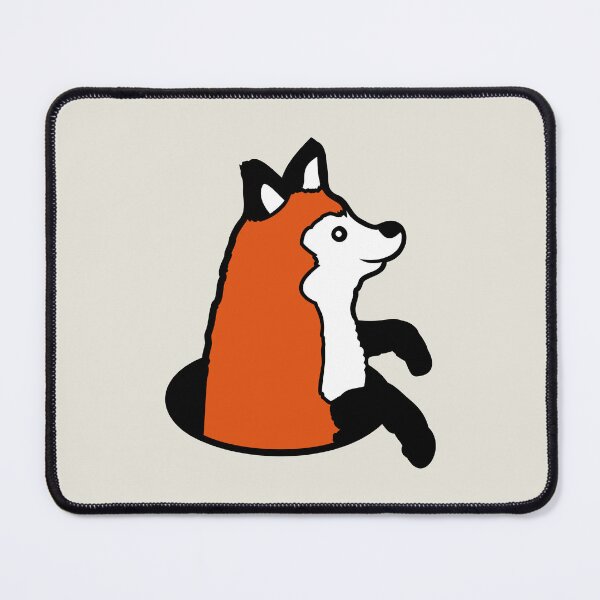 Item preview, Fox Looks Funny Out Of Ground Hole Happy Cool Cute designed and sold by shirt-o-mat.