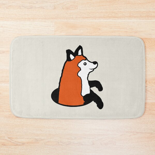 Item preview, Fox Looks Funny Out Of Ground Hole Happy Cool Cute designed and sold by shirt-o-mat.