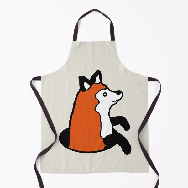 Item preview, Fox Looks Funny Out Of Ground Hole Happy Cool Cute designed and sold by shirt-o-mat.