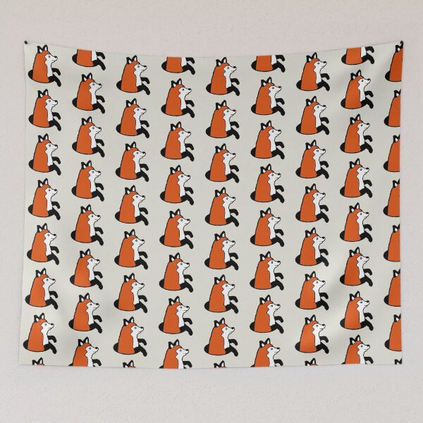 Item preview, Fox Looks Funny Out Of Ground Hole Happy Cool Cute designed and sold by shirt-o-mat.