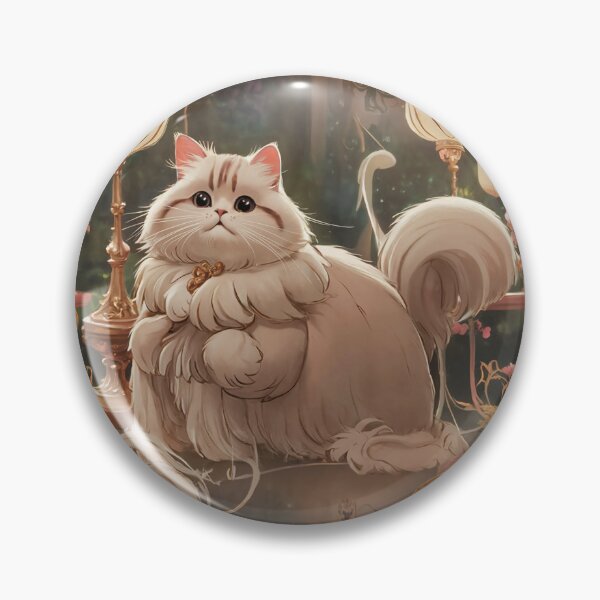 Item preview, "Enchanting Persian Cat in a Vintage Art Nouveau Setting" designed and sold by NSB-Design.