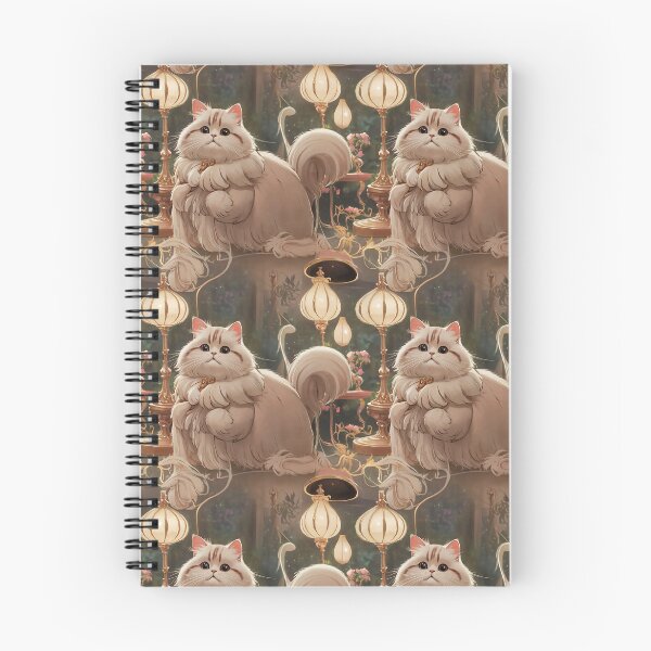 Item preview, "Enchanting Persian Cat in a Vintage Art Nouveau Setting" designed and sold by NSB-Design.