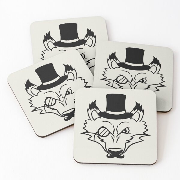 Item preview, Red Fox Sir Mr. Top Hat Monocle Glasses Rich Man designed and sold by shirt-o-mat.