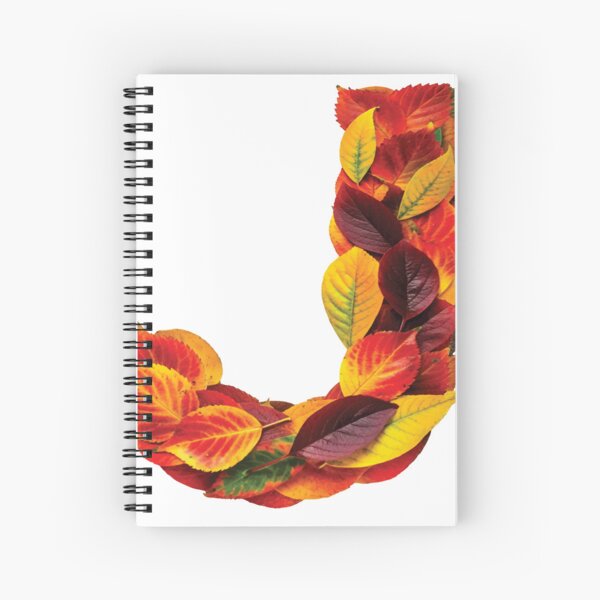 FALL LETTER J Spiral Notebook