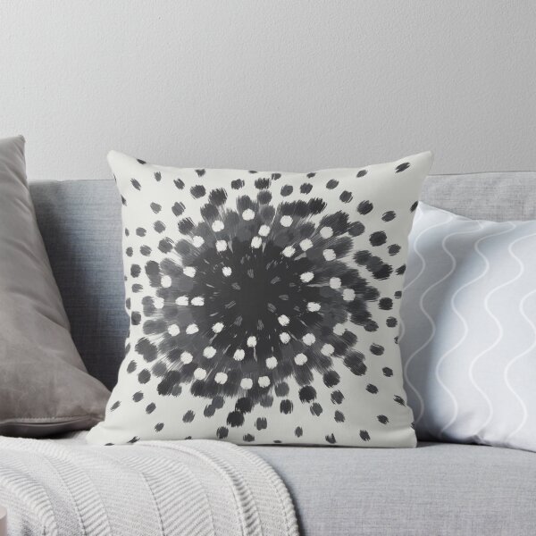 Item preview, Minimalist Watercolor Monochrome Black and White Dots designed and sold by LEILA ART SPACE.