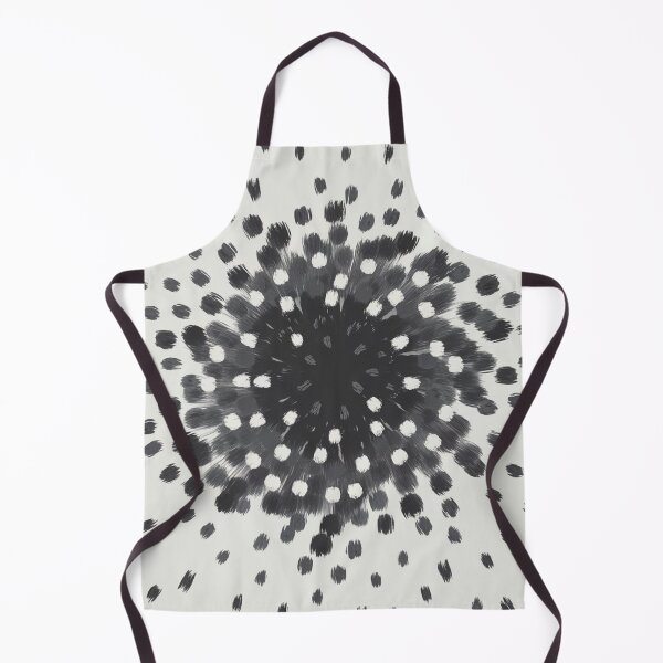 Item preview, Minimalist Watercolor Monochrome Black and White Dots designed and sold by LEILA ART SPACE.