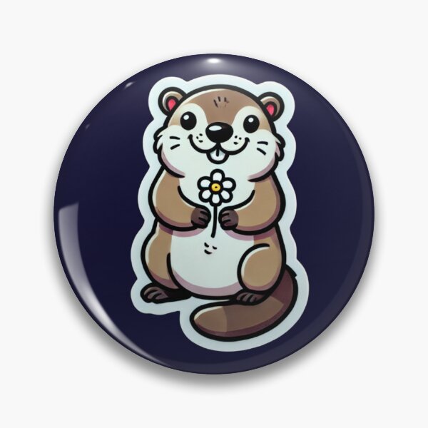 Item preview, Groundhog with Flower designed and sold by LewpyG.