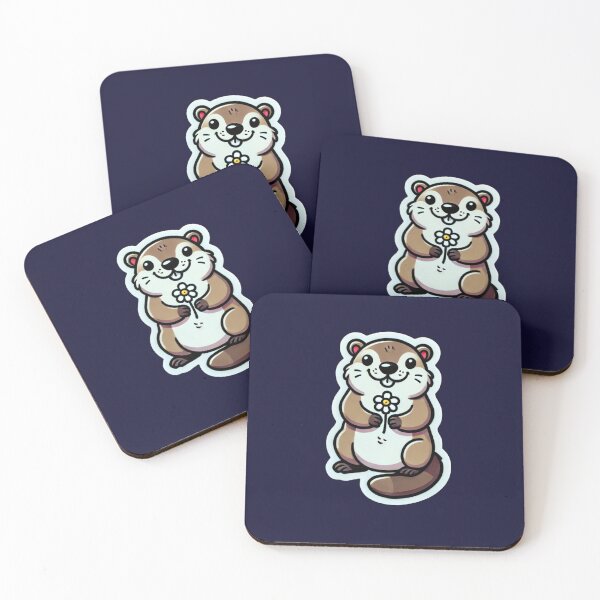 Item preview, Groundhog with Flower designed and sold by LewpyG.