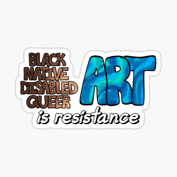 Item preview, art is resistance designed and sold by zan doodles.