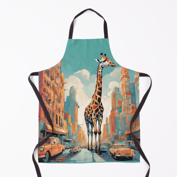 Item preview, Giraffe in Town, Giraffe, Town, designed and sold by GOLDENGARDENART.