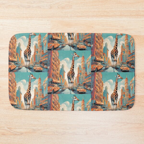 Item preview, Giraffe in Town, Giraffe, Town, designed and sold by GOLDENGARDENART.