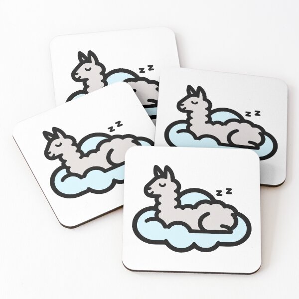 Item preview, Cute Dreamy Llama on a Cloud designed and sold by theartfulaspie.