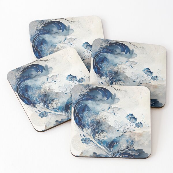Item preview, Blue Botanical Garden  designed and sold by WeaveSphere.