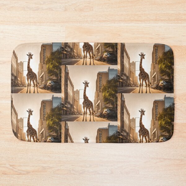 Item preview, Wild Giraffe in Town, Giraffe, Town, designed and sold by GOLDENGARDENART.