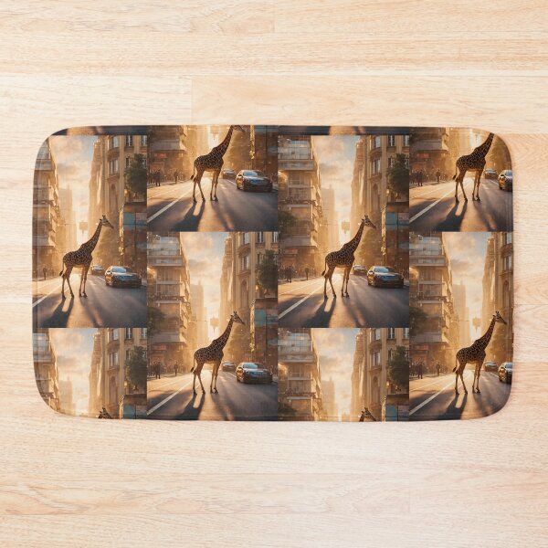 Item preview, Cute Wild Giraffe in Town, Giraffe, Town, designed and sold by GOLDENGARDENART.