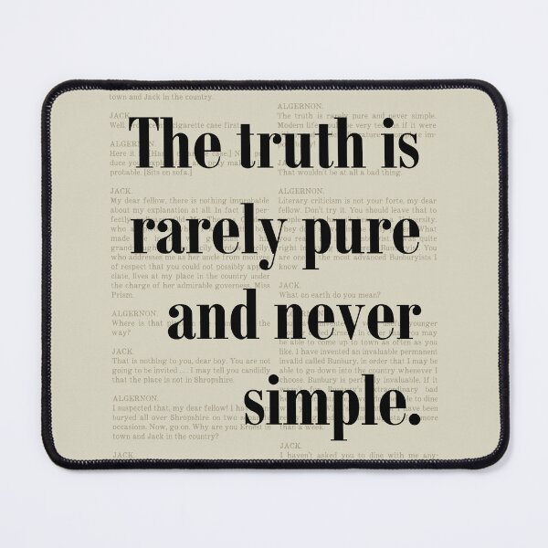 Item preview, Oscar Wilde Importance of Being Earnest Quote designed and sold by kakarikihill.