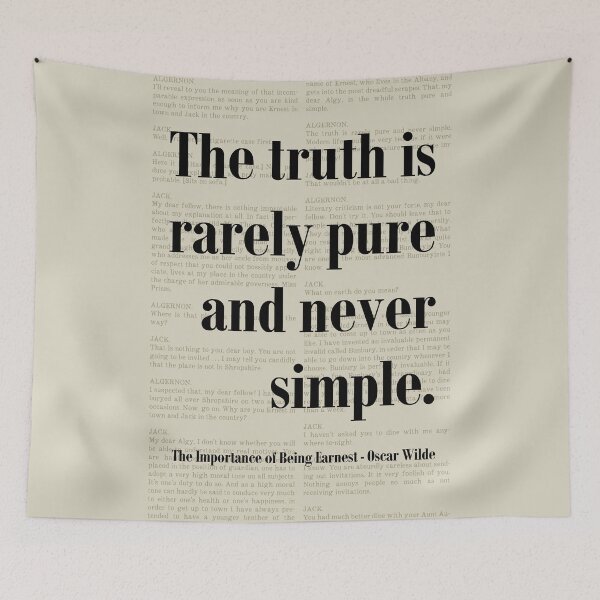 Item preview, Oscar Wilde Importance of Being Earnest Quote designed and sold by kakarikihill.