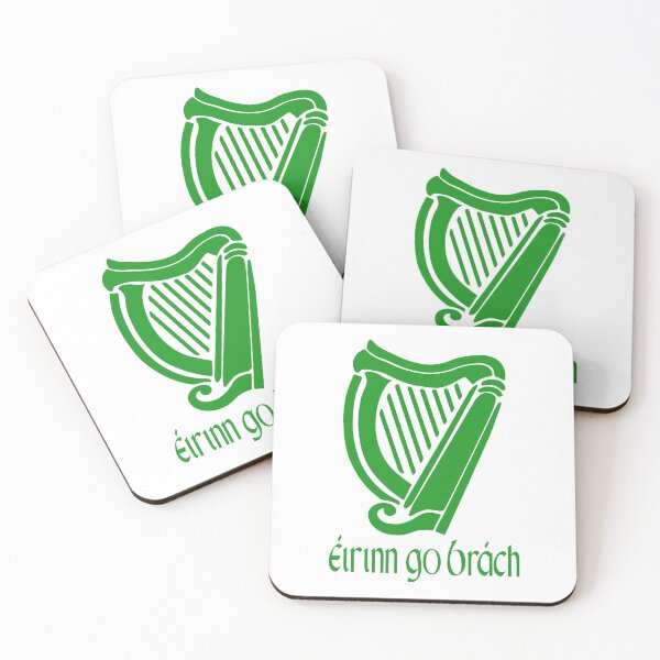 Item preview, Funny St Patricks Day Eirinn Go Brach Gaelic Irish Ireland Eire Harp Erin Go Brach  designed and sold by Bad Kitty Designz.