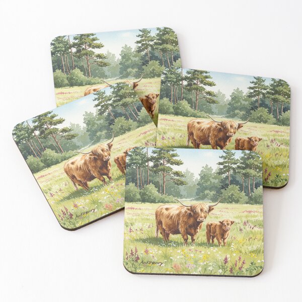 Item preview, Highland Cows Collection designed and sold by InkbrushStudios.
