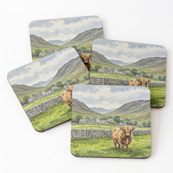 Item preview, Highland Cows Collection designed and sold by InkbrushStudios.