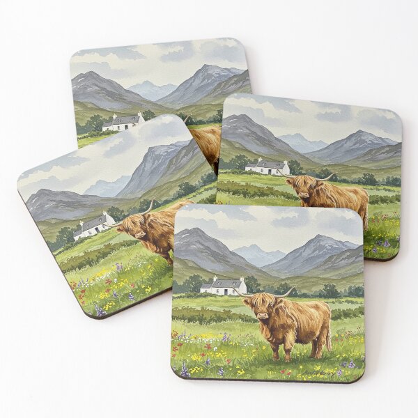Item preview, Highland Cows Collection designed and sold by InkbrushStudios.