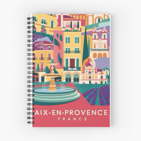 Item preview, Aix-en-Provence, France. Vibrant and Colorful StreetScape Travel Poster.  Abstract Art By Carraann  designed and sold by CARRAANN.
