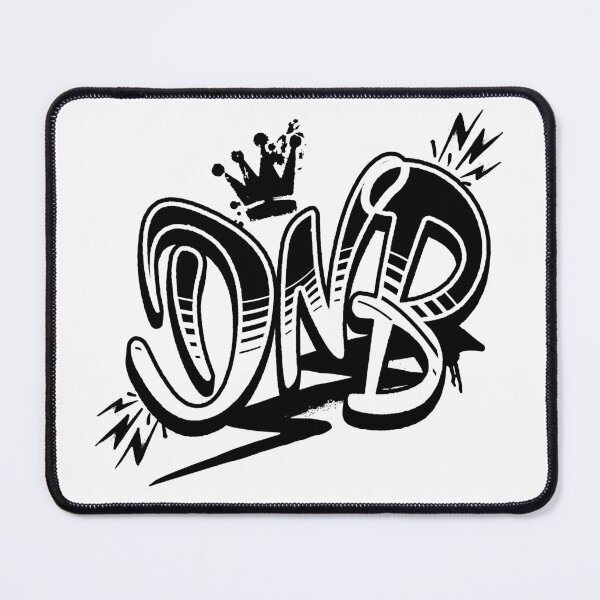 Aperçu de l'œuvre DNB - Graffiti Treat (Noir) créée et vendue par Discothreadz.