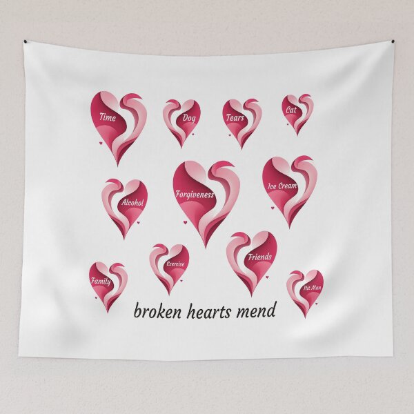 Item preview, Broken Hearts Mend designed and sold by Kimberly Reddick.