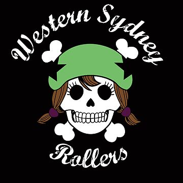 Artwork thumbnail, Vintage Western Sydney Rollers Black by WestSydRollers