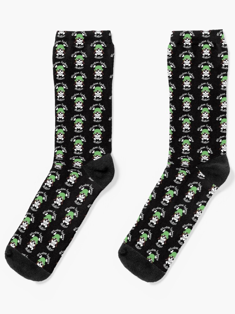 Thumbnail 1 of 5, Socks, Vintage Western Sydney Rollers Black designed and sold by WestSydRollers.